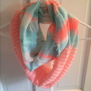 Stripped circle scarf